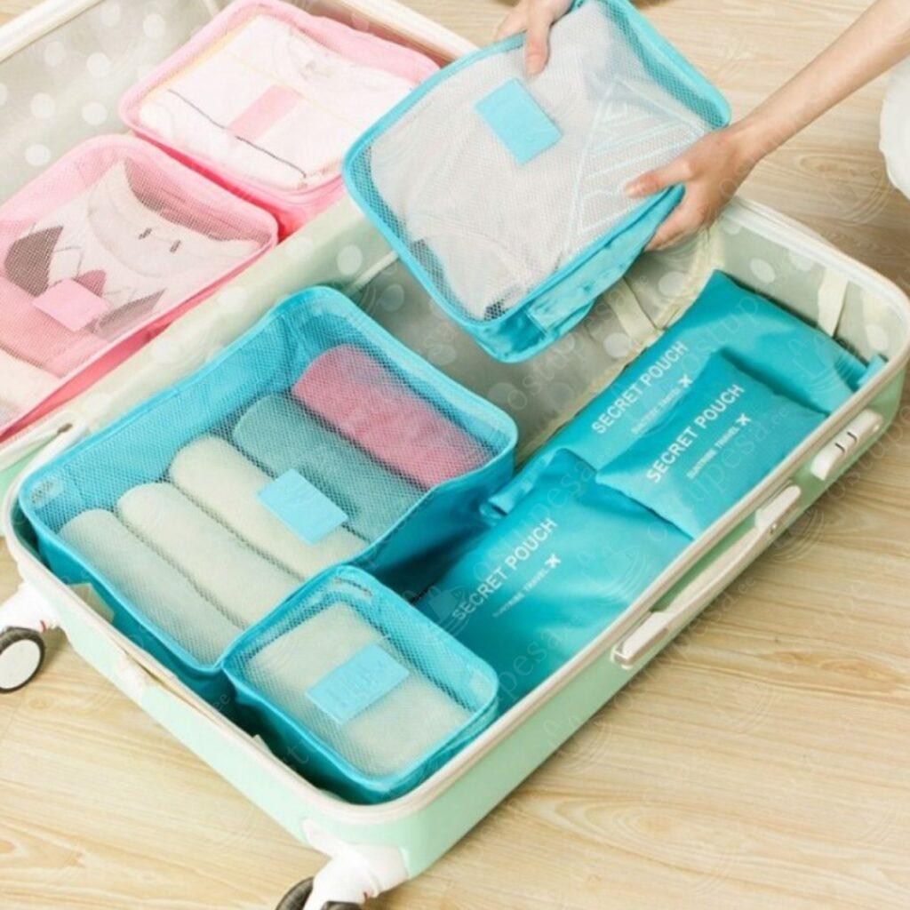 Kohvri sisu organiseerija, 6 erinevat suurust pakis