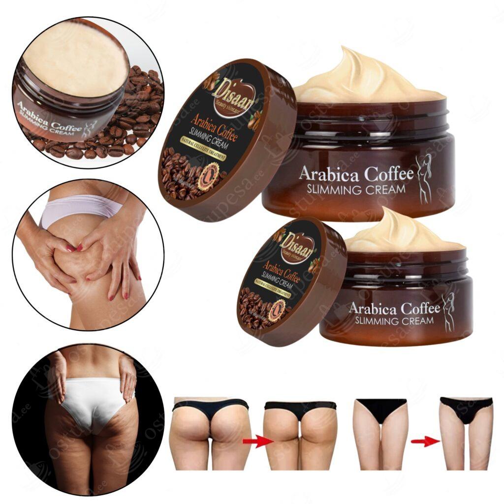 Tselluliidivastane kreem Arabica coffee, kofeiiniga, 120 ml