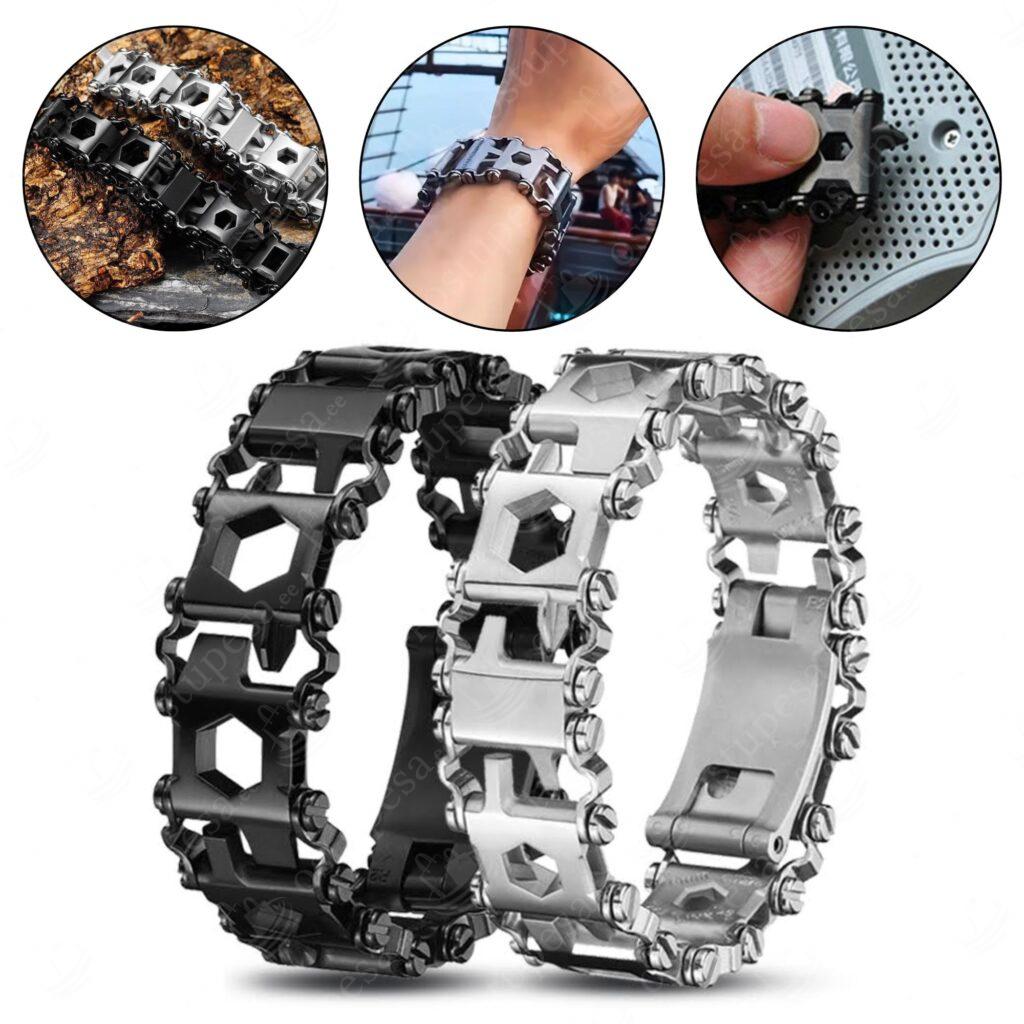 Meeste käevõru, multifunktsionaalne, roostevaba terasest