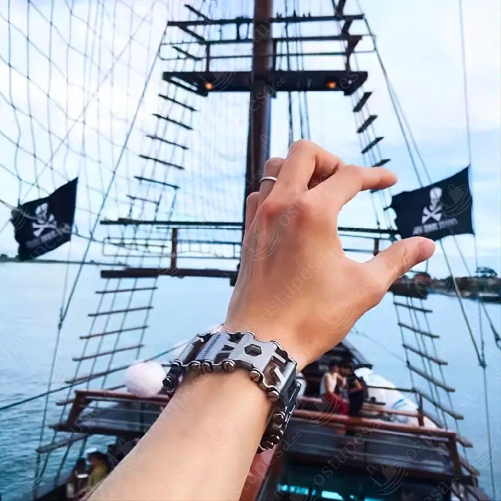 Meeste käevõru, multifunktsionaalne, roostevaba terasest