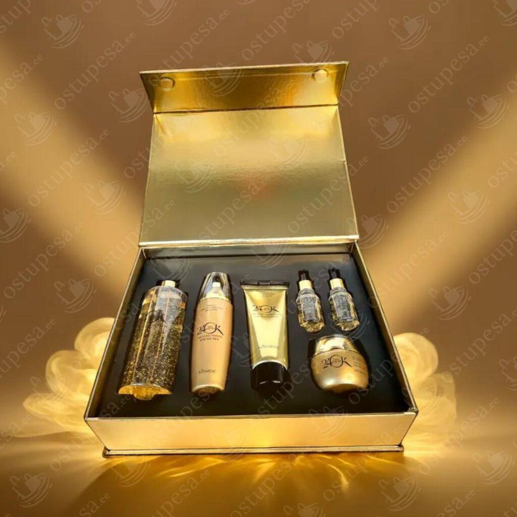 5-osaline näohoolduskomplekt, 24K kullaga