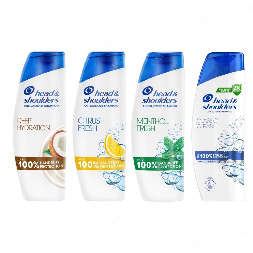 Šampoon Head & Shoulders, 330 ml, 4 erinevat komplektis